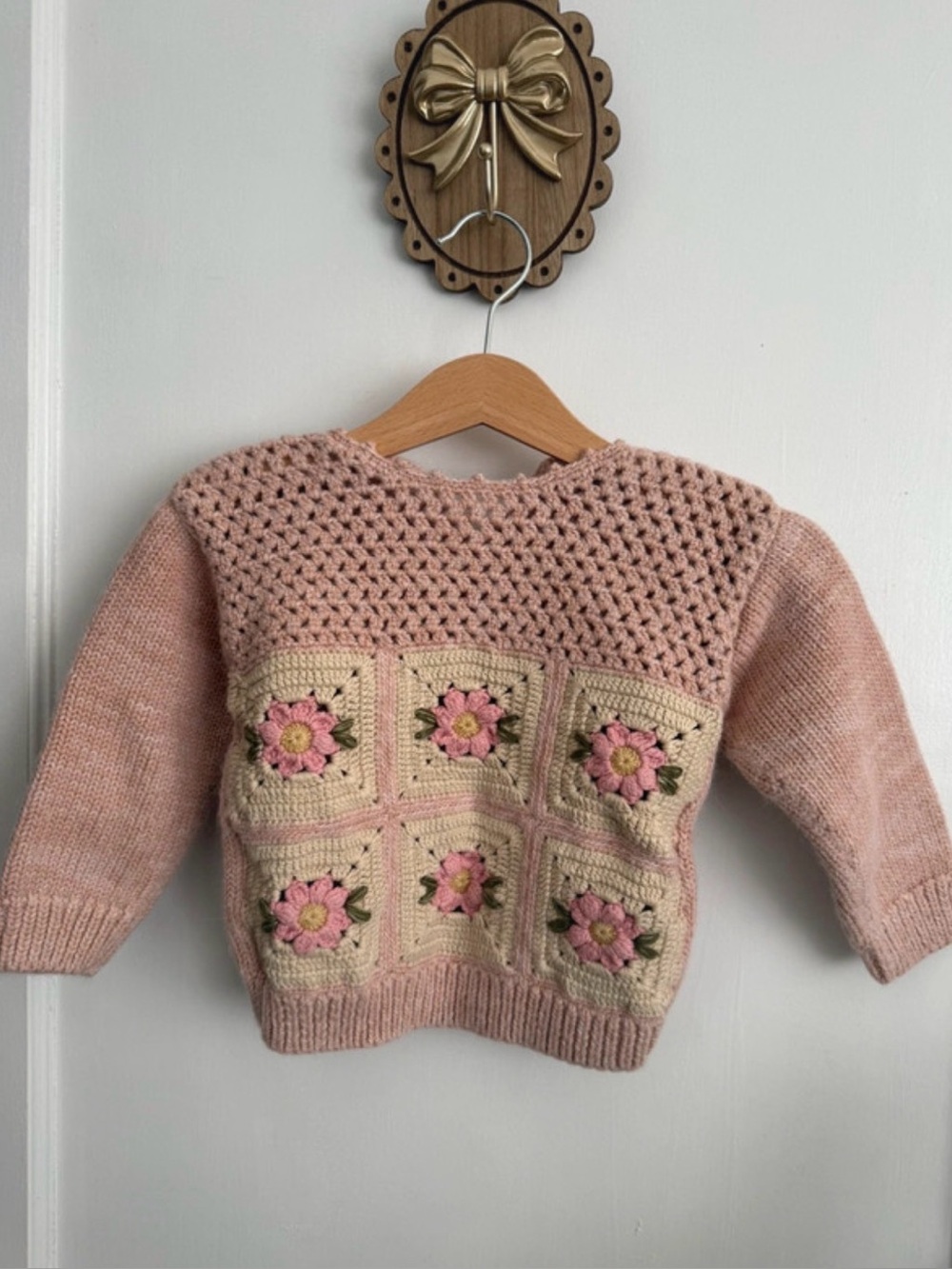 Wild Wawa Floral Patchwork Sweater